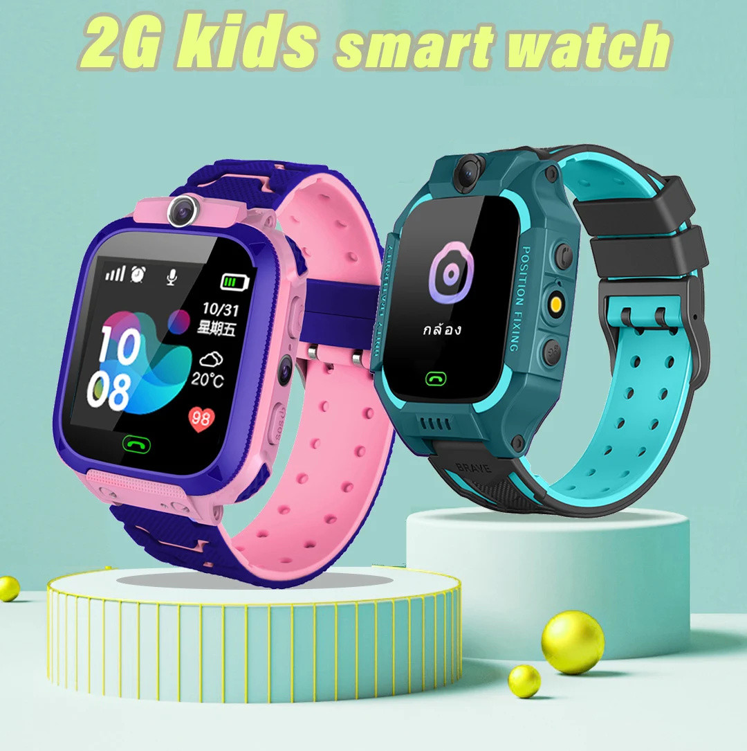 Smartwatch Digital Watches For Kid Boy - Q12 crianças relógio inteligente 2g chamada