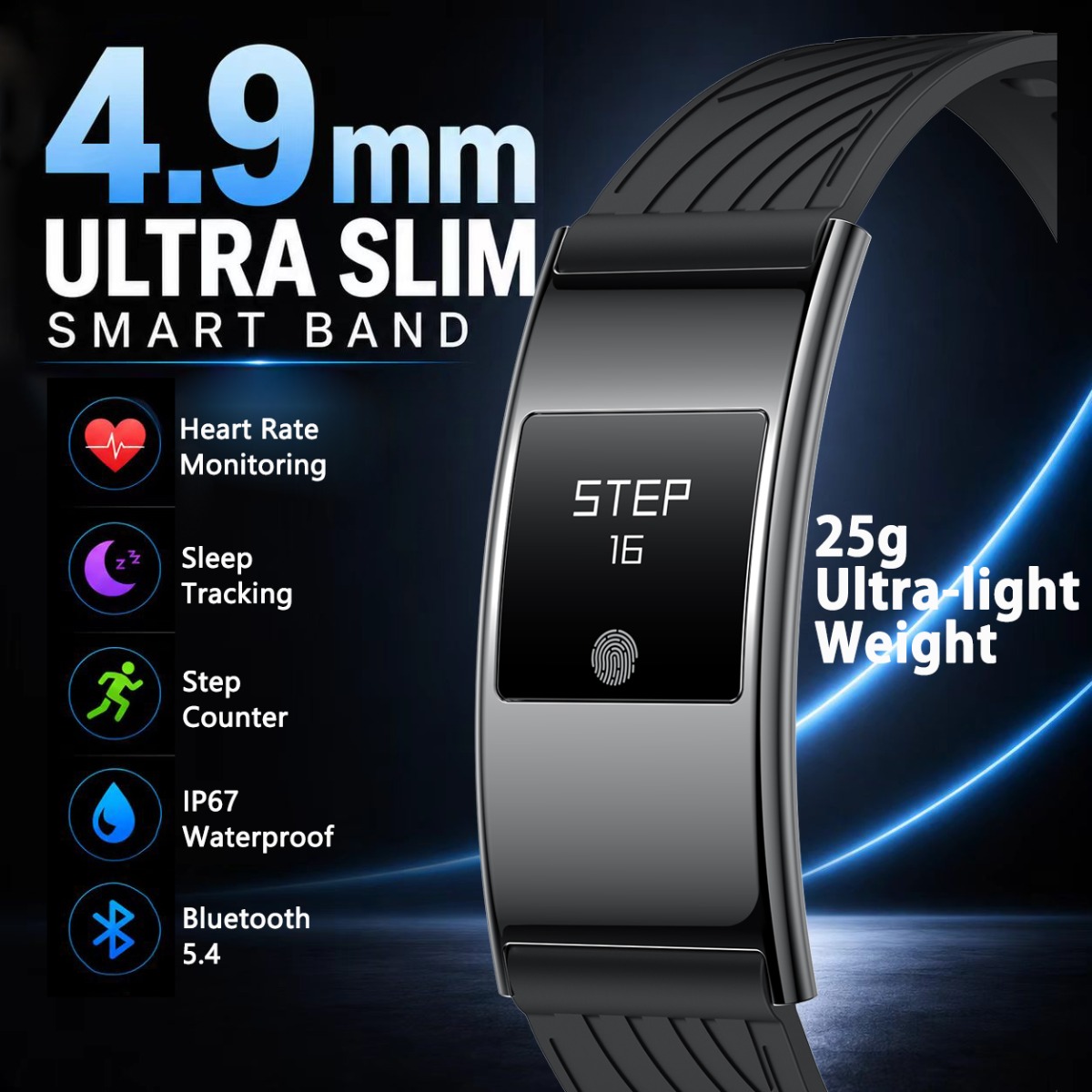 Smartwatch Slim Watches For Men - Relógio Inteligente Ultra-Fino de 4.9mm 2026
