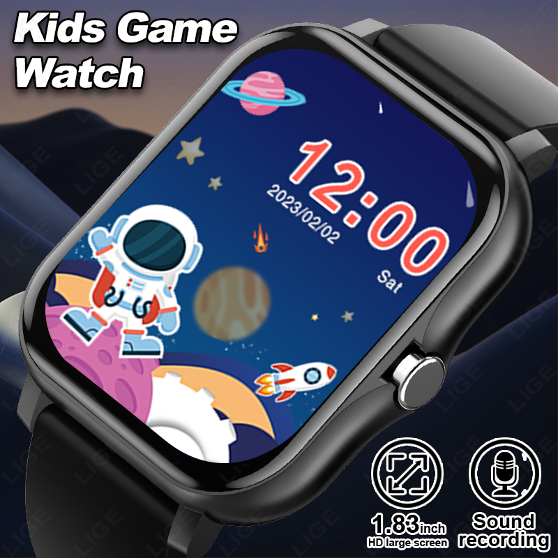 Smartwatch Digital Watches For Kid Boy - Lige 2025 audiolivro crianças smartwatch moda