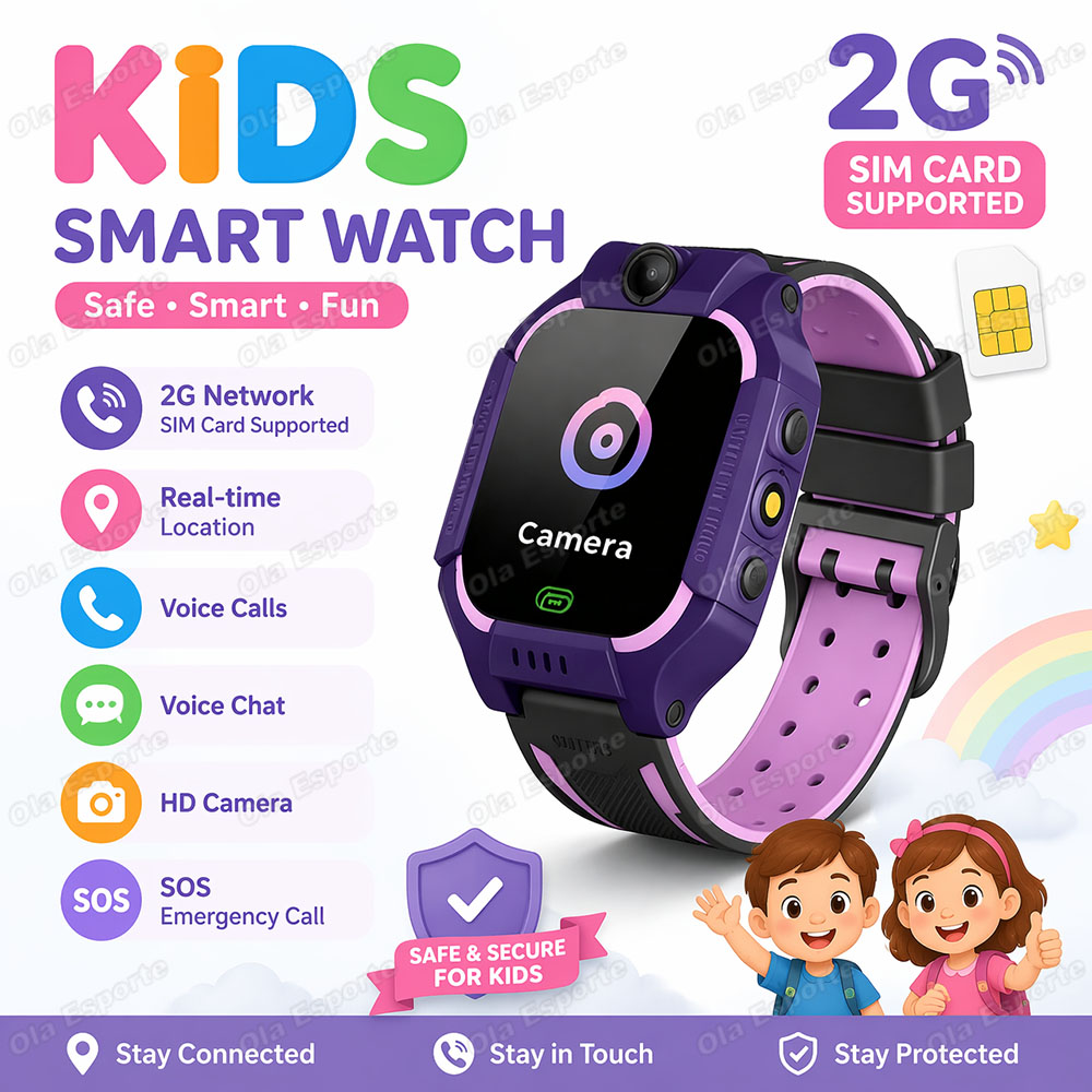Smartwatch Watches For Kid Boy With Gps - Relógio Inteligente para Crianças com Cartão