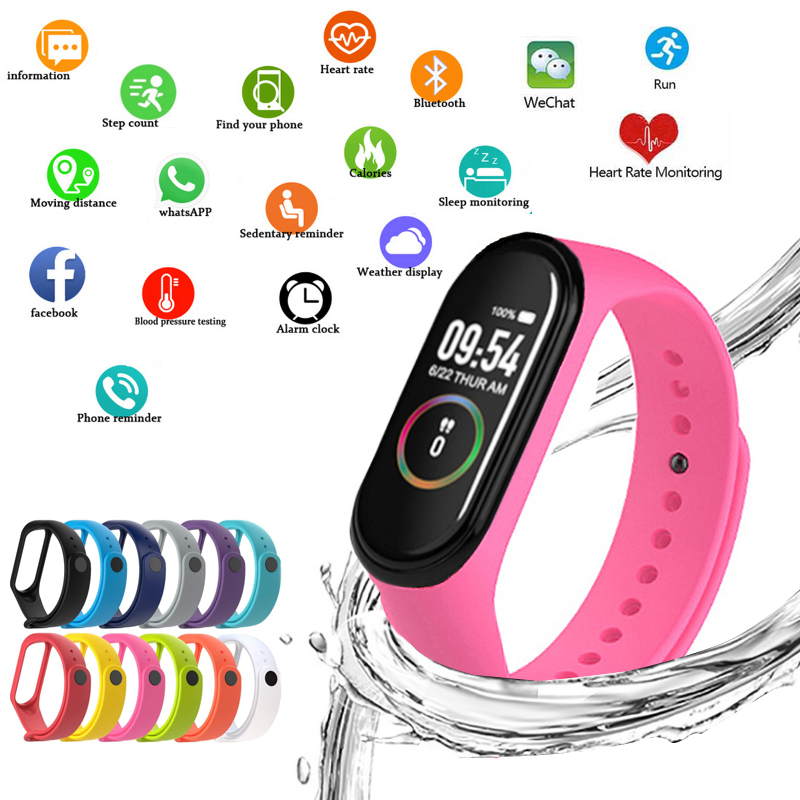 Smartwatch Ladies Watches Branded - M4 relógios inteligentes pulseiras esportivas para