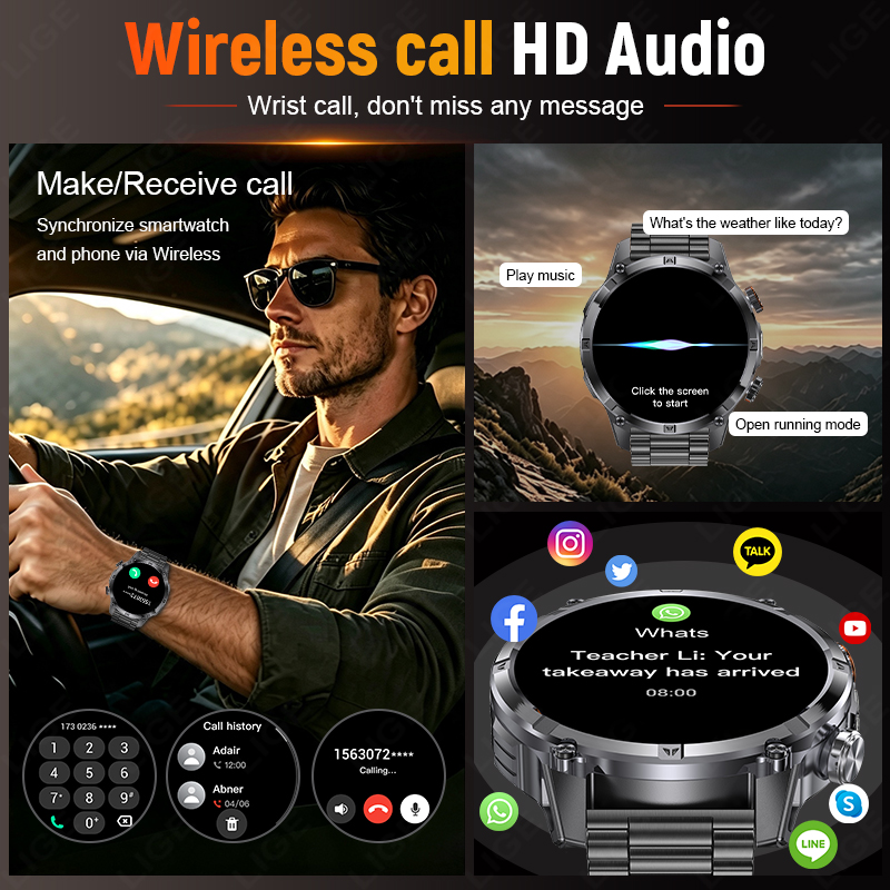 Relógio Inteligente Masculino  - Smartwatch Running Watches For Men avaliação e preço
