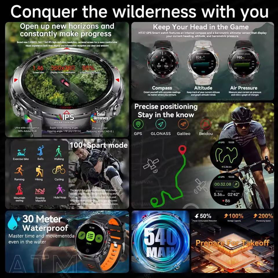 2025new t-rex 3 esportes ao ar - Smartwatch Running Watches For Men avaliação e preço