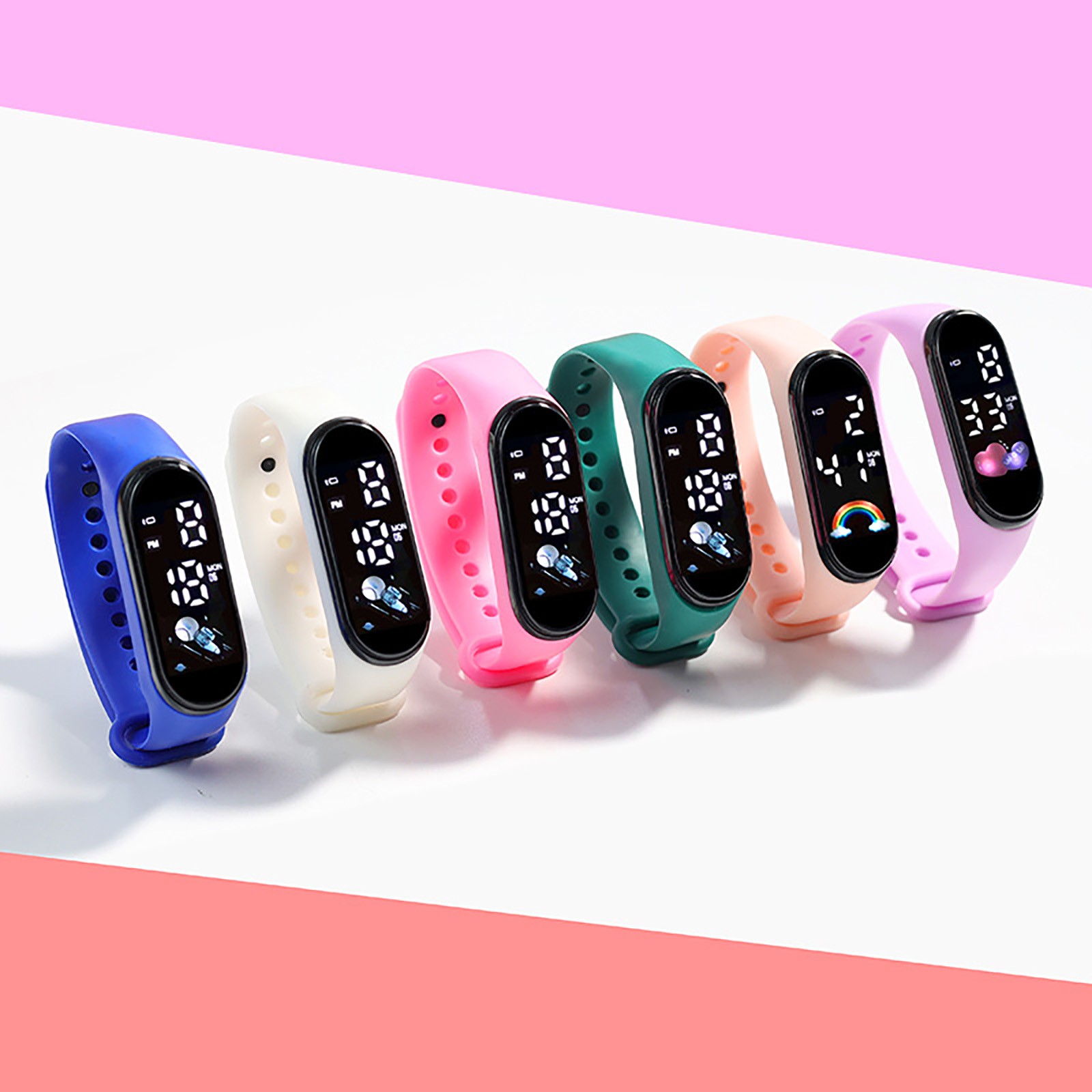 Relógio inteligente Kawaii par - Smartwatch Digital Watches For Kid Boy avaliação e preço