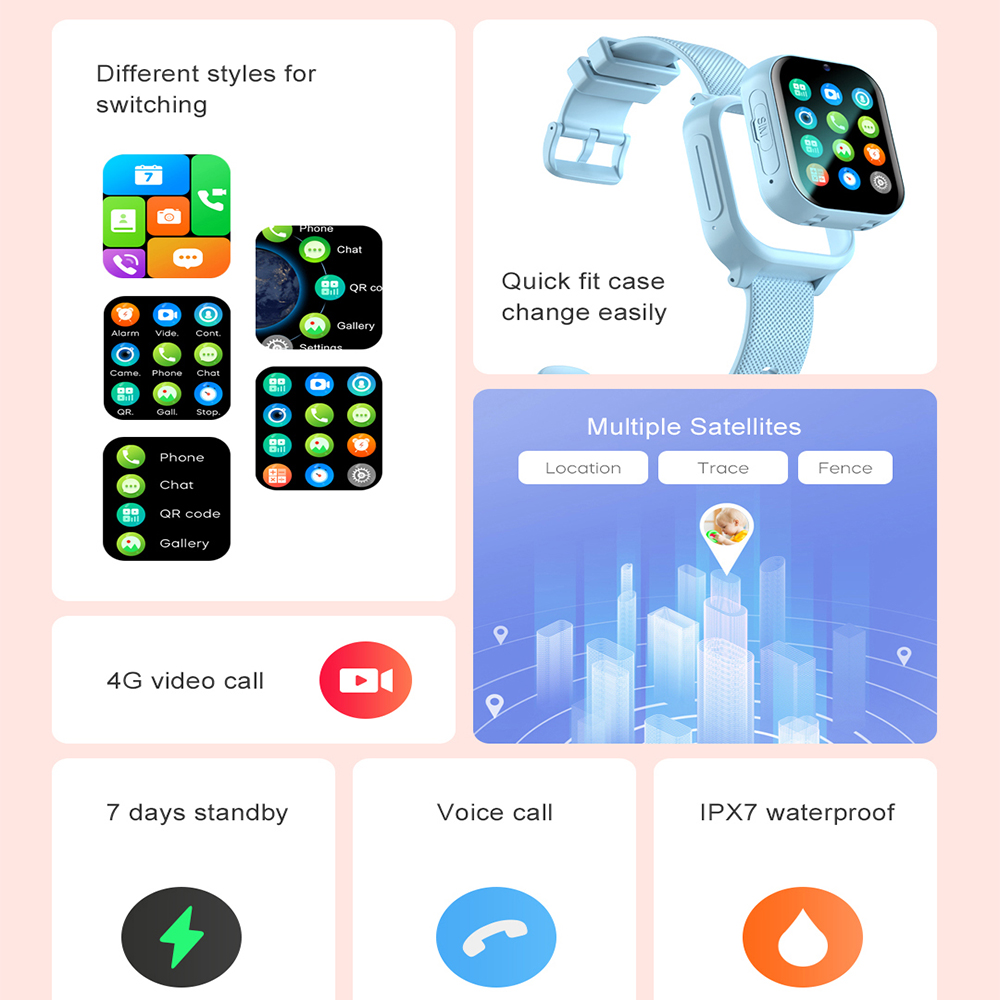 Relógio inteligente crianças 4 - Smartwatch Watches For Kid Boy With Gps avaliação e preço