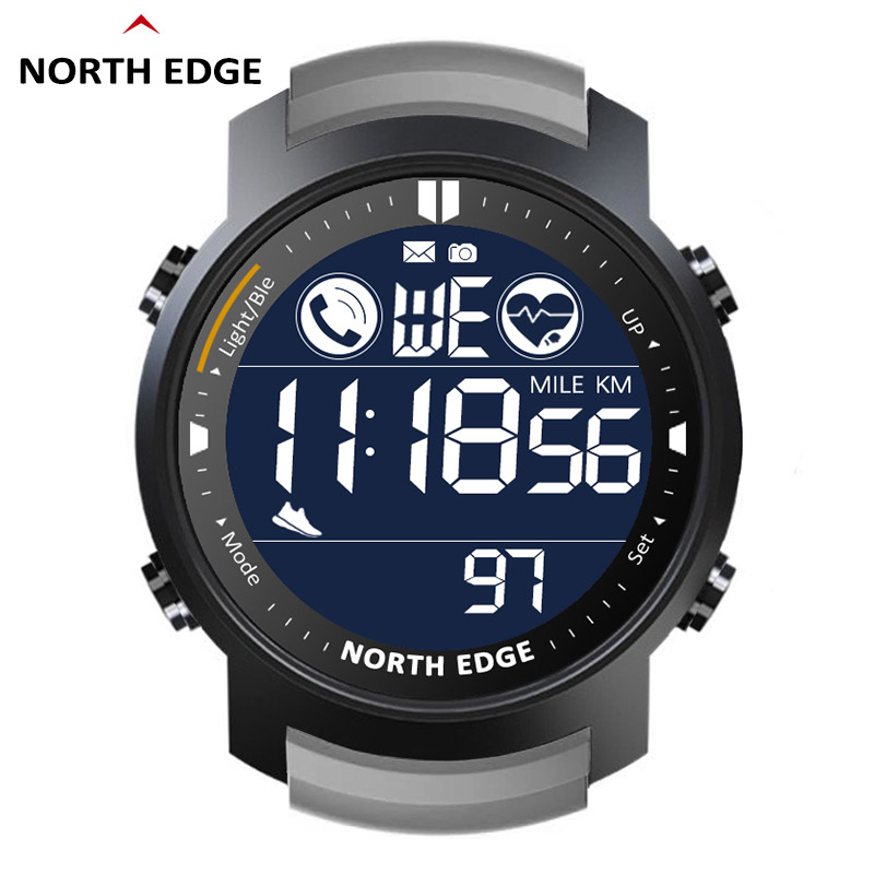 NORTH EDGE-Relógio Inteligente - Smartwatch Running Watches For Men avaliação e preço