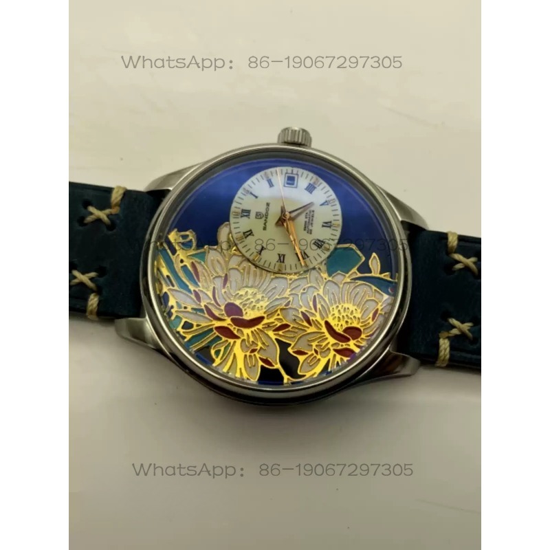Relógio mecânico automático de - Leather Watch Strap avaliação e preço