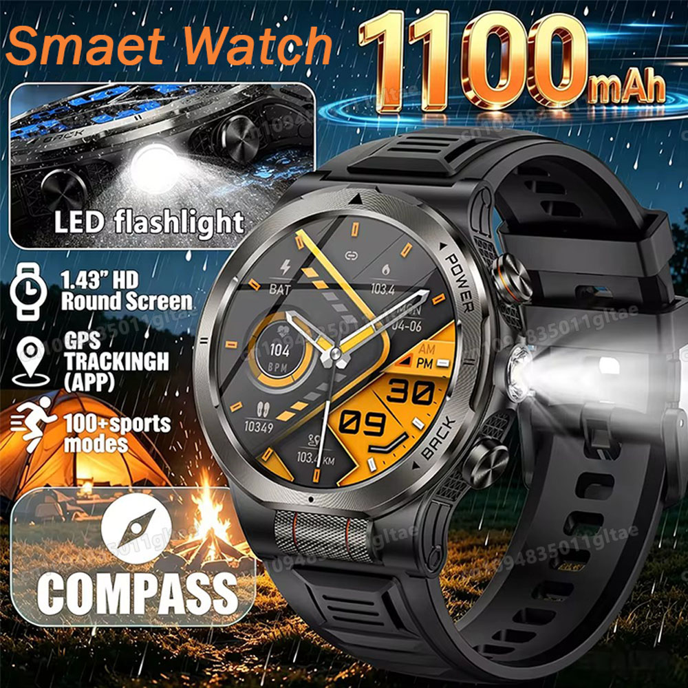 Novo Smartwatch Militar 2026 c - Smartwatch Running Watches For Men avaliação e preço