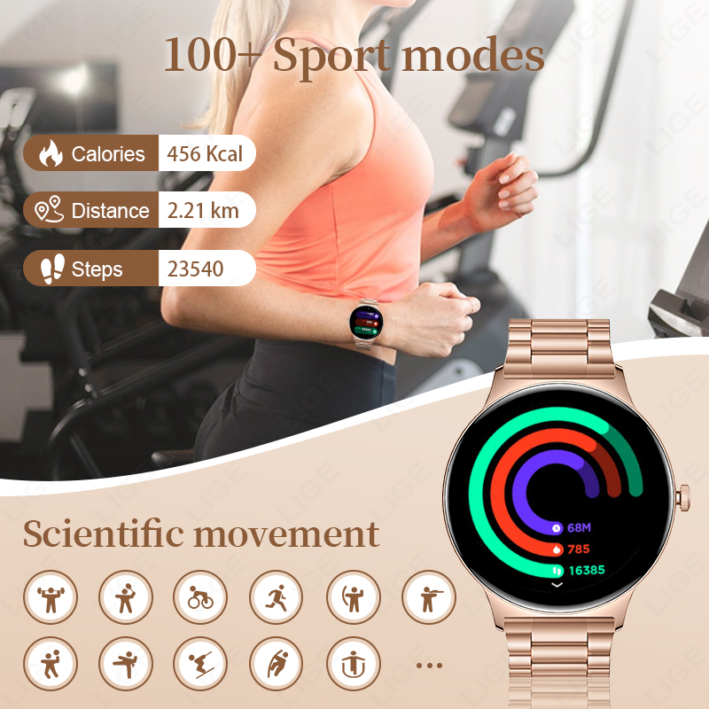 Relógio Inteligente LIGE Novo  - Smartwatch Slim Watches For Men avaliação e preço