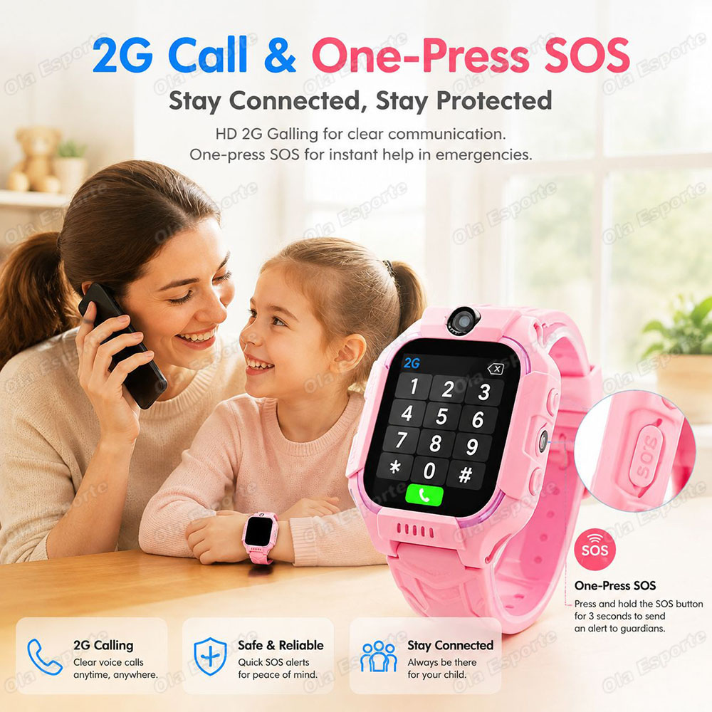 Novo Relógio Inteligente GPS 5 - Smartwatch Watches For Kid Boy With Gps avaliação e preço