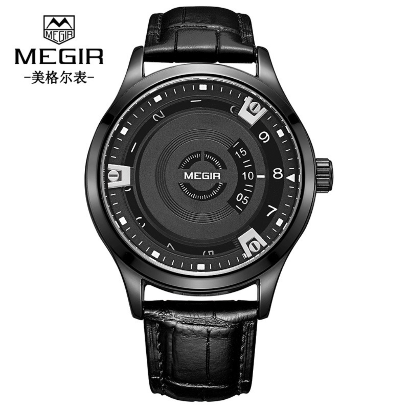 Relógio Masculino MEGIR de Lux - Leather Watch Strap avaliação e preço