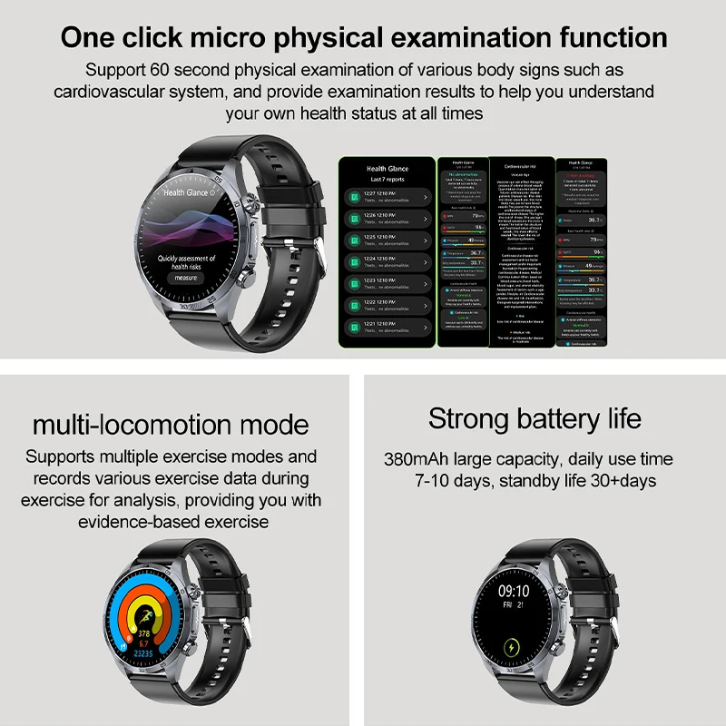 Novo ecg + ppg relógio intelig - Smartwatch Online Watches For Men avaliação e preço