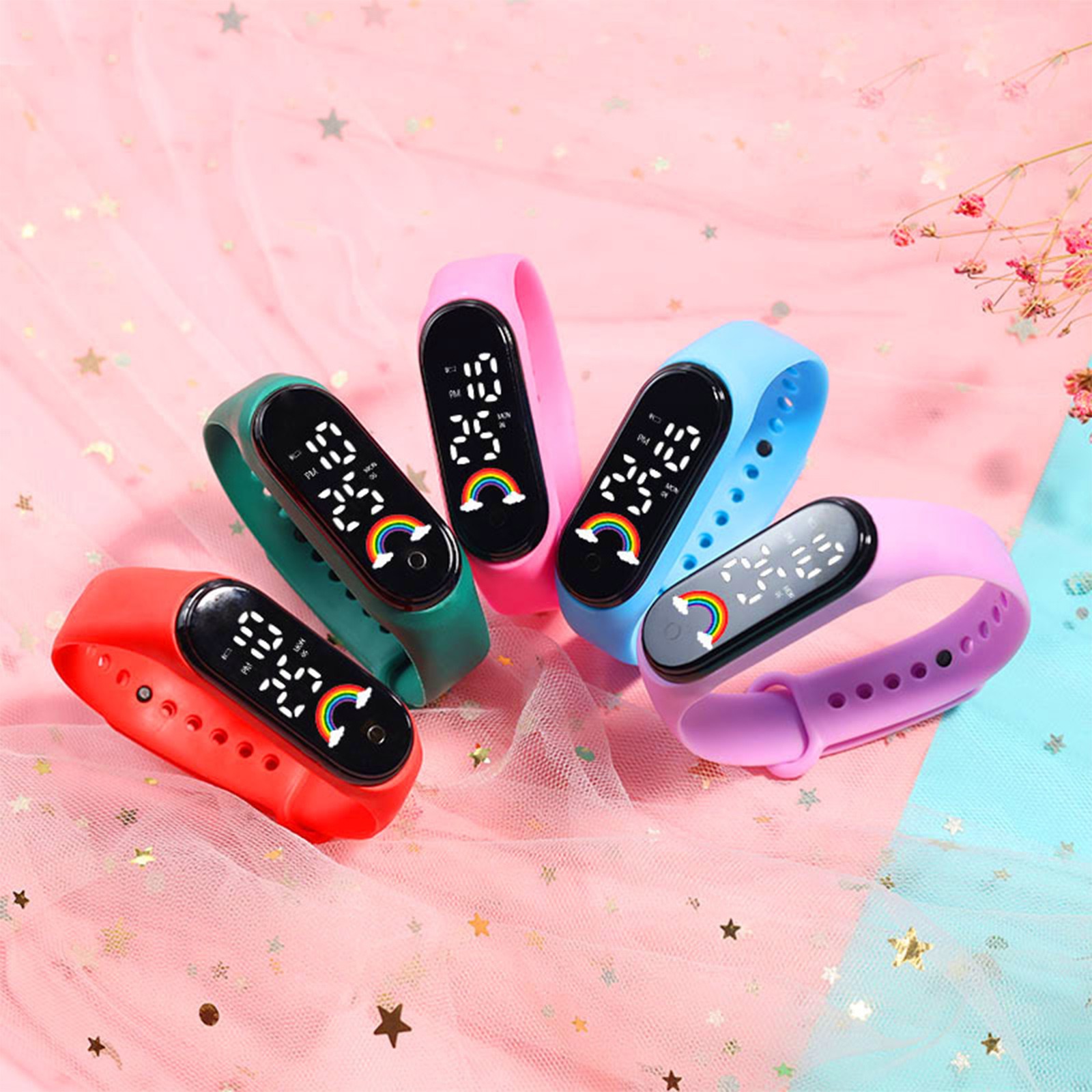Multicolorido crianças relógio - Smartwatch Digital Watches For Kid Boy avaliação e preço