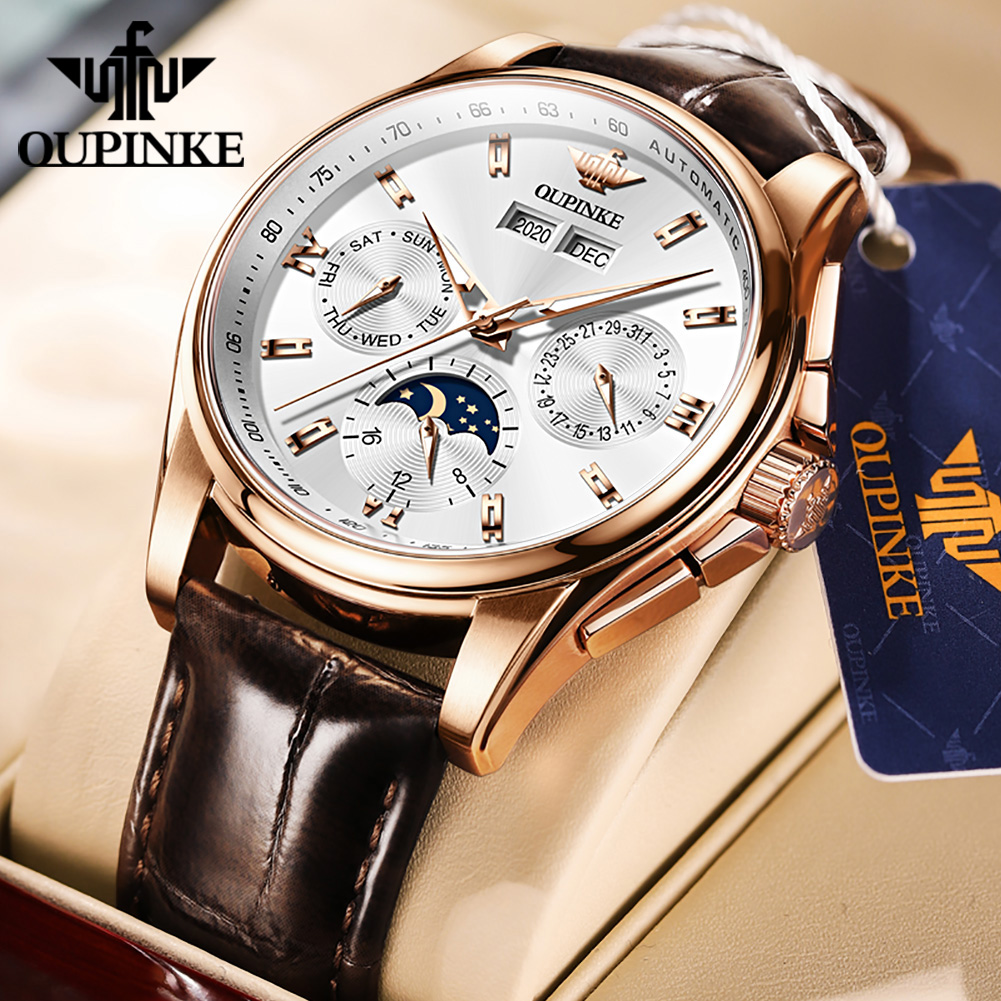 Oupinke relógios masculinos te - Leather Watch Strap avaliação e preço