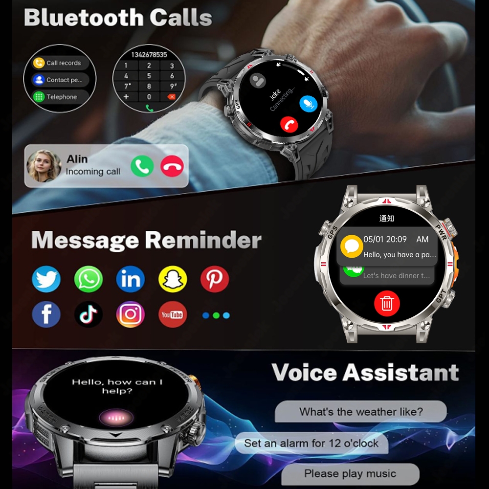 Novo profissional gps esportes - Smartwatch Running Watches For Men avaliação e preço